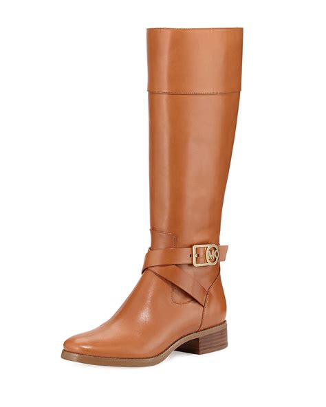 michael michael kors bryce leather riding boot black|Michael Kors Women's Leather Bryce Riding Boots Black/Mocha.